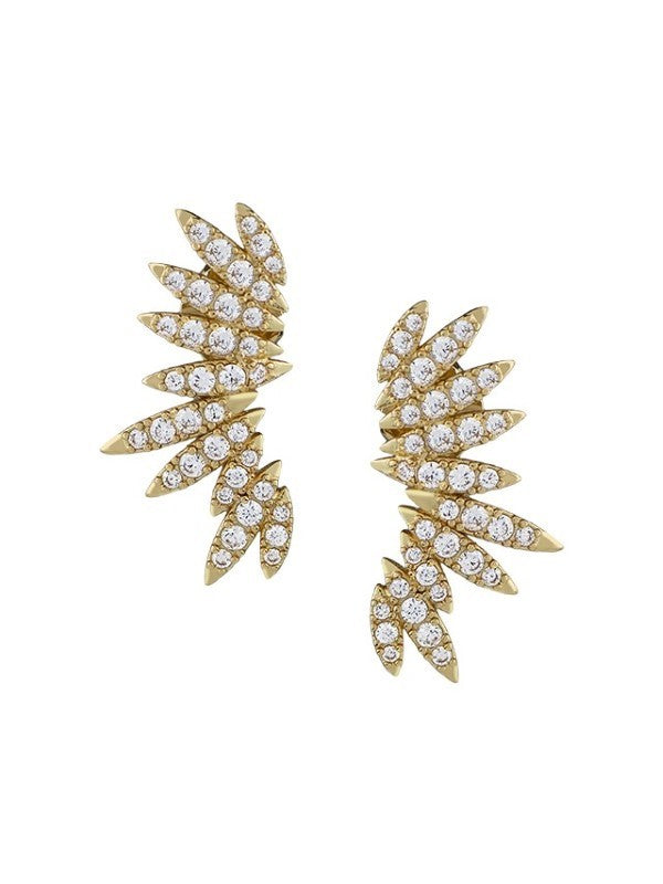 Spiked Pave Earring